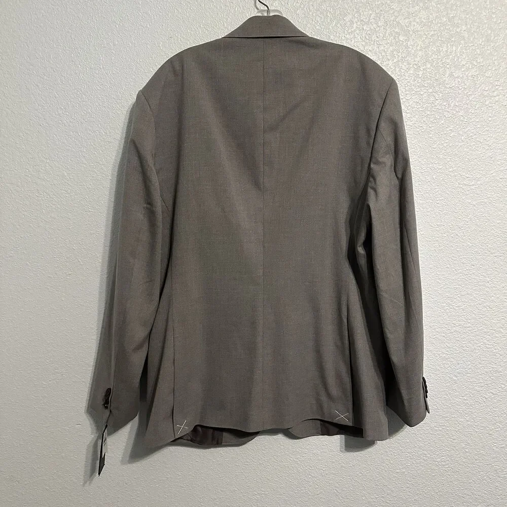 Abercrombie And Fitch Men’s Blazer Coat Jacket Size 44R Athletic Fit Grey A&F